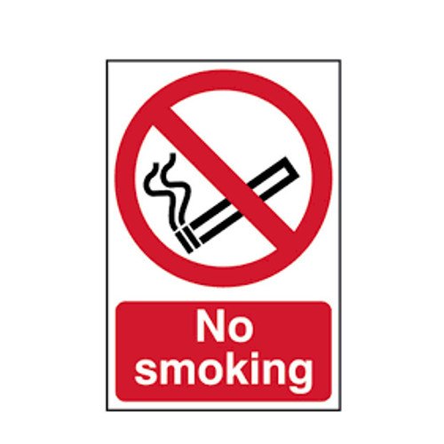 Rectangular Night Glow No Smoking Sign Board, For Hospital, Dimension: 12x18 Inch