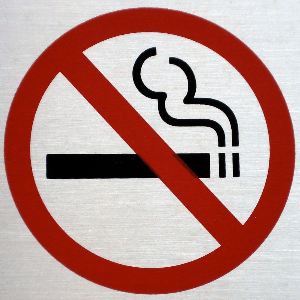 Rectangular Aluminium No Smoking Sign