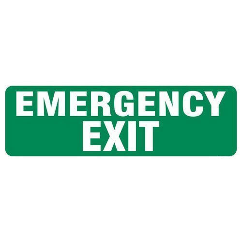 Rectangle Green Emergency Exit Sign Board