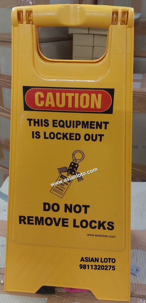 Cautation Floor stand lockouts safety