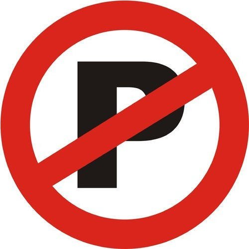 Square Red Prohibition Signage