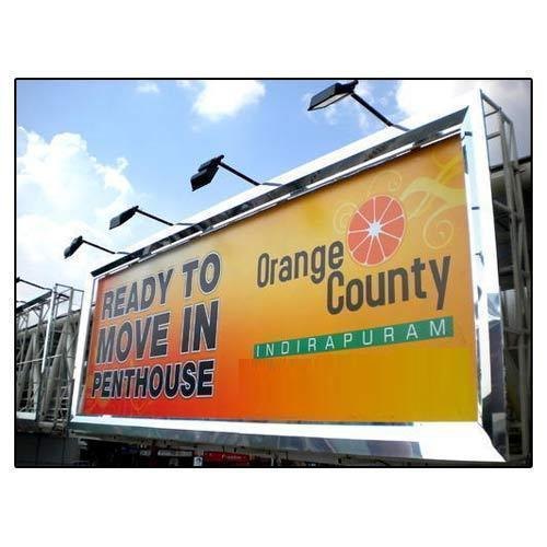 Rectangular Flex Hoarding Sign Board, For Promotional, Thickness: 10 Mm