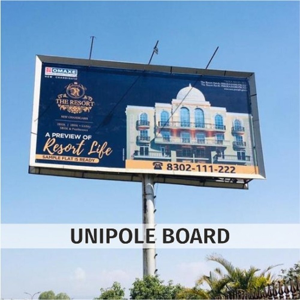 Advertising LED Screen Unipole Hoardings Service