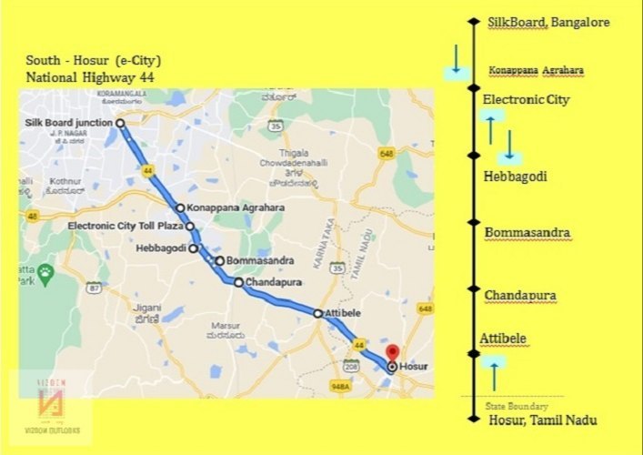 Steel Neutral Billboards - Bangalore-Hosur highway, For Outdoor Advertising, Dimension: Various Sizes (min 30 X 30 Ft)