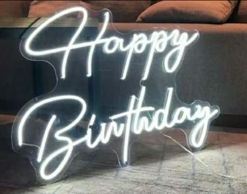 Graphics LED happy birthday neon sign