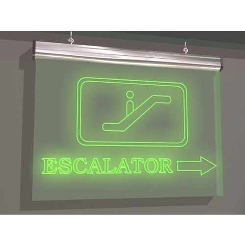 Rectangle Acrylic, Aluminum LED Edge Lit Board, Usage: For Direction