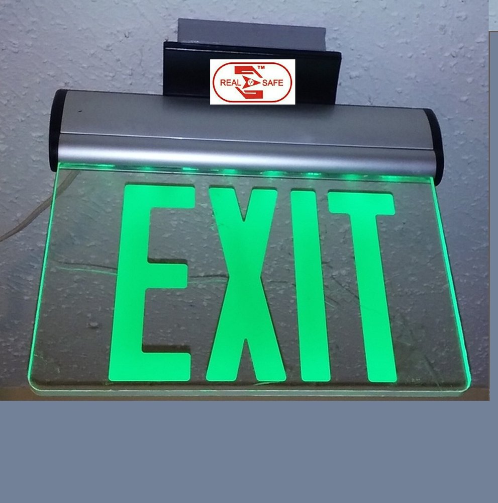 Green Aluminum Edge Lit Sign, 80 Watt