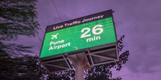 LED Rectangle Variable Message Sign System (VMS/VMD) Display for Smart City