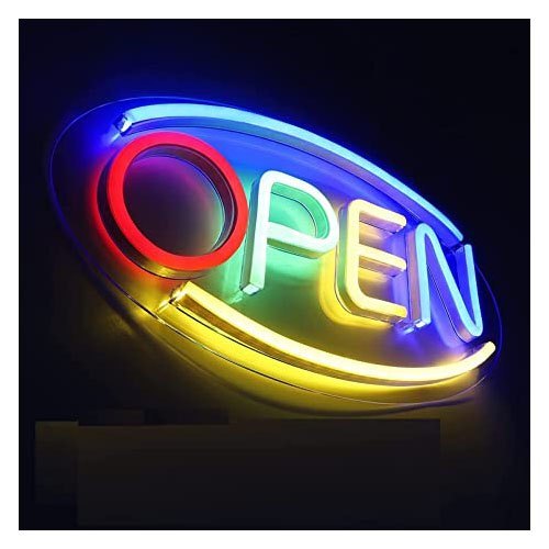 Acrylic Rectangle Open Neon Sign