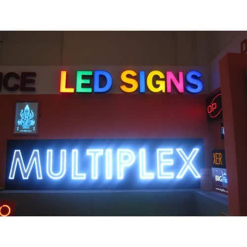 Rectangle Acrylic LED Illuminated Sign Boards