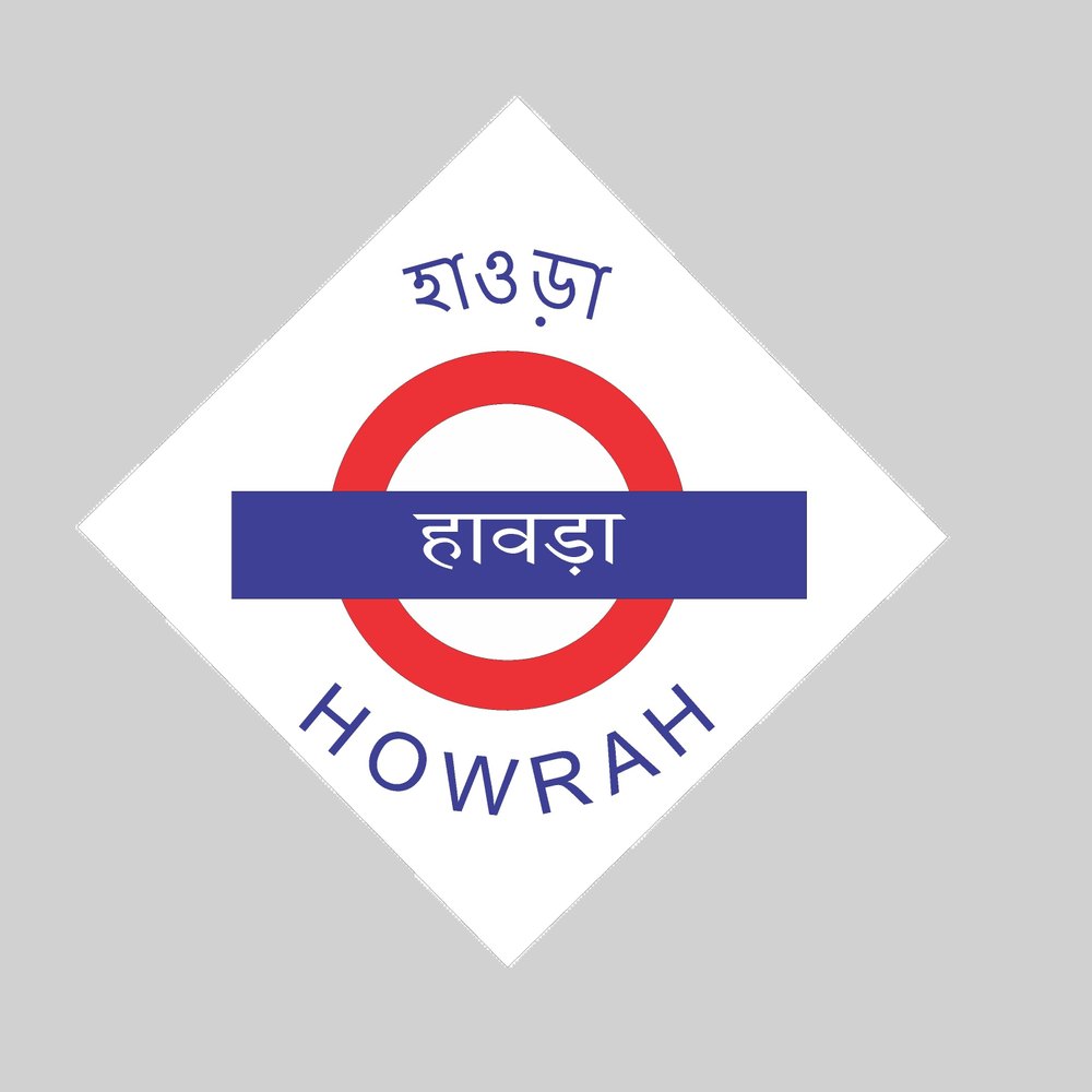 White Railway Station Name Board, For Road Safety