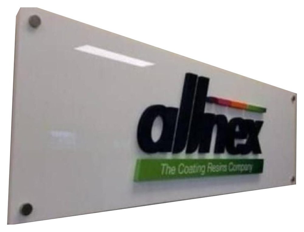 Wall Mounting Acrylic Office Reception Sign Board, 1.5 Feet ( Length)