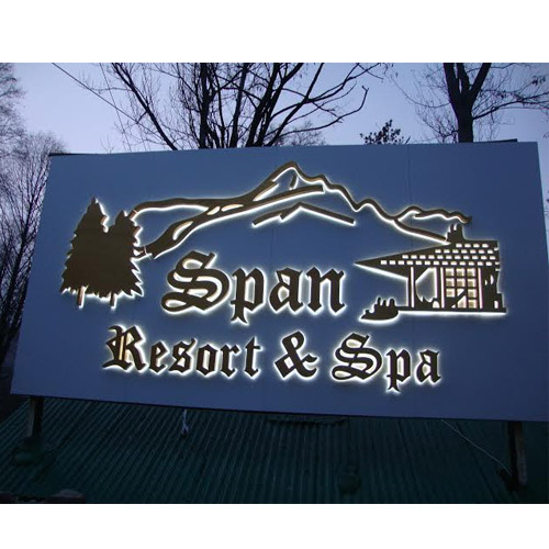 Reception Signage Acrylic Resort Sign Board