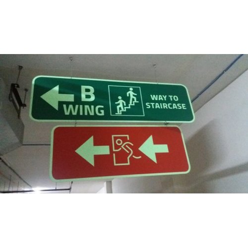 ACP Sheet Way Finding Sign Board, Board Thickness: 4 Mm, Shape: Rectangular