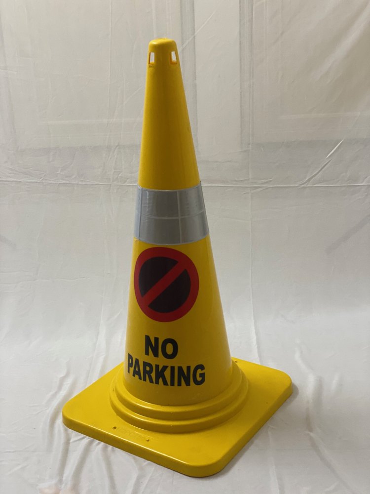 Yellow Traffic Cone No Parking