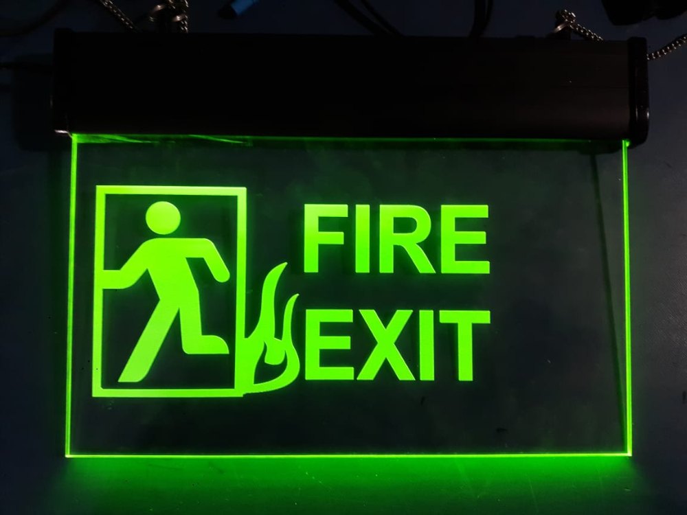 Aluminum Rectangle LED EXIT SIGNAGE