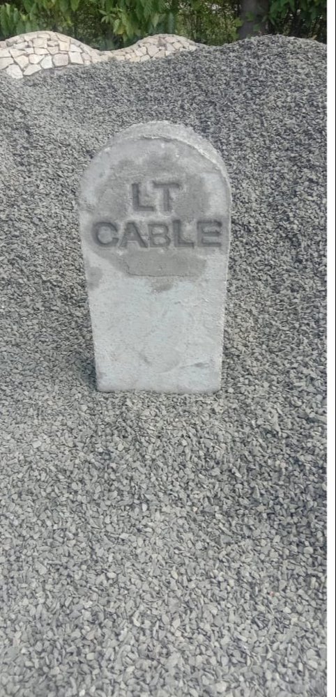 LT / HT RCC Cable Route Marker For Cabling, For Road Side