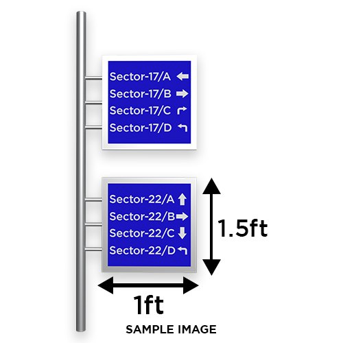 Aluminium Sheet Street Sign, Packaging Type: Box, Board Thickness: 0.040