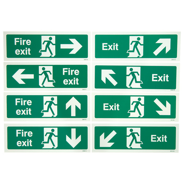 Green Paper Emergency Escape Signs, For Industrial, Hospital etc