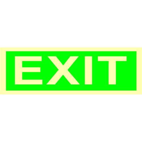 Rectangular Exit Signage, Thickness: 0.2 - 2 Mm