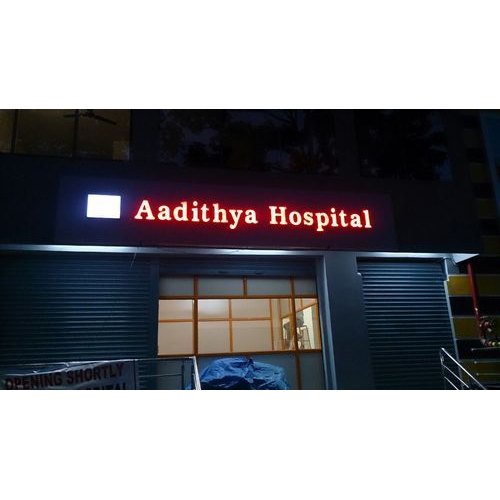 LED Sign Board, Shape: Rectangle