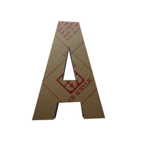 Acrylic, Aluminum Acrylic Letter, Shape: Rectangle