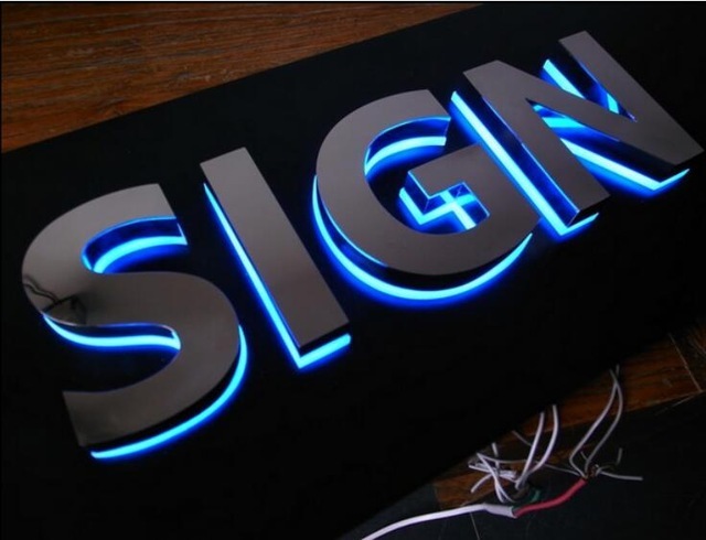 LED Acrylic Letter, Shape: Round, Square, Rectangle