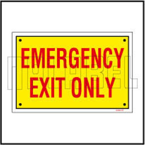 NP Label Rectangular Emergency Exit Sign Name Plate