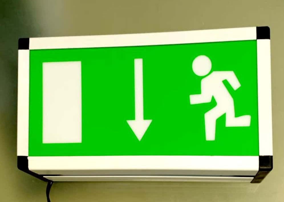 LED Exit Signs, Shape: Rectangle