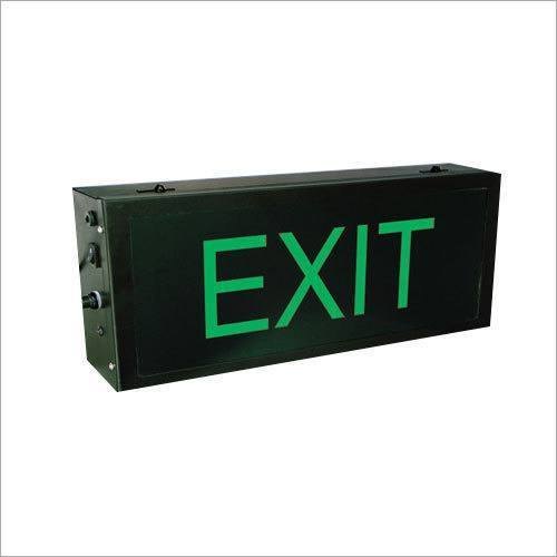 White, Red Emergency LED EXIT Light, 0 To 45 Degree C