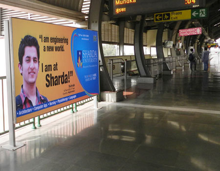 Square Stainless Steel Back Lit Signages, For Branding And Advertising