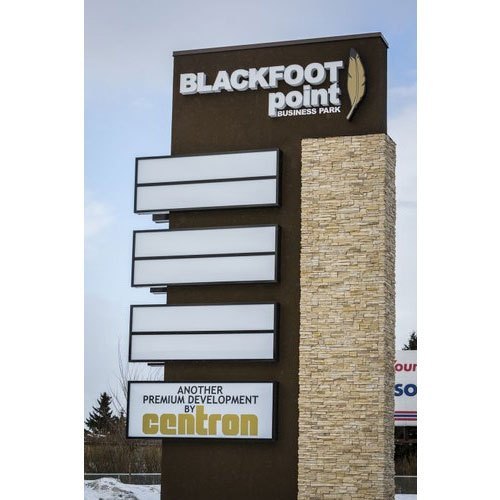 Free Standing ACP Pylon Sign Board, For Outdoor