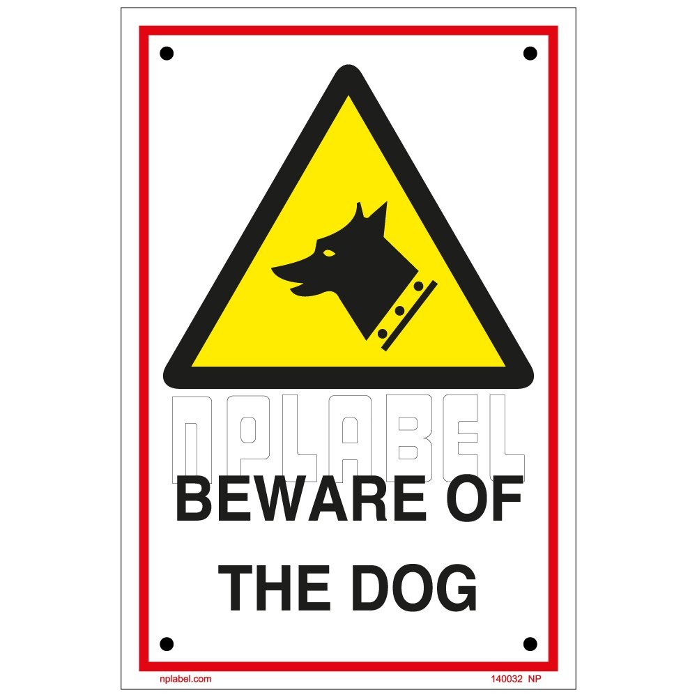 140032 Beware of The Dog Sign Name Plates