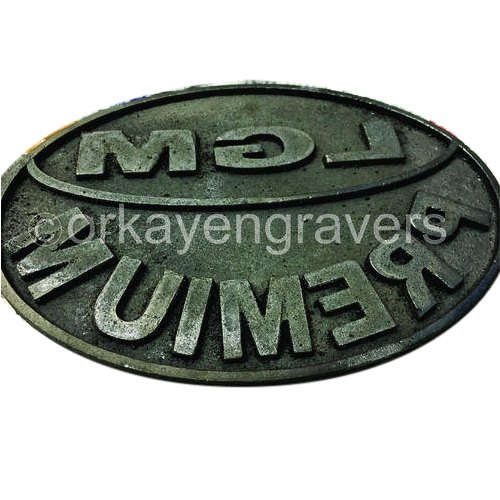 3D Cast Sign Welding Cast Iron Signage, Packing Type: Plastic Wrap