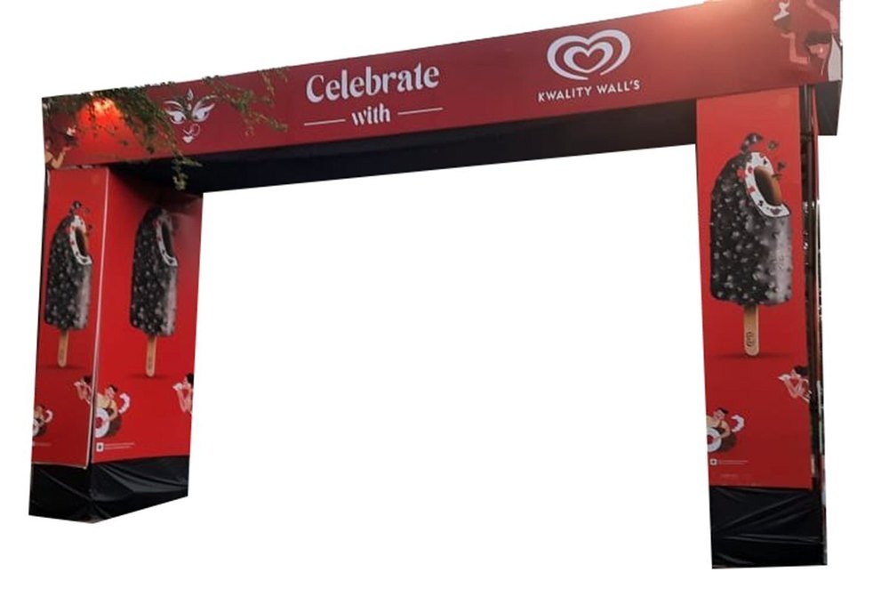 Rectangle Promotional Sign Board Arch Gates, For Outdoor