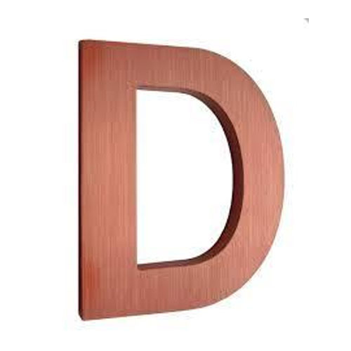 Glossy Copper Letter