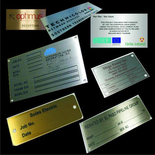 Aluminium Motif Graphics Etching Signage, Shape: Rectangle