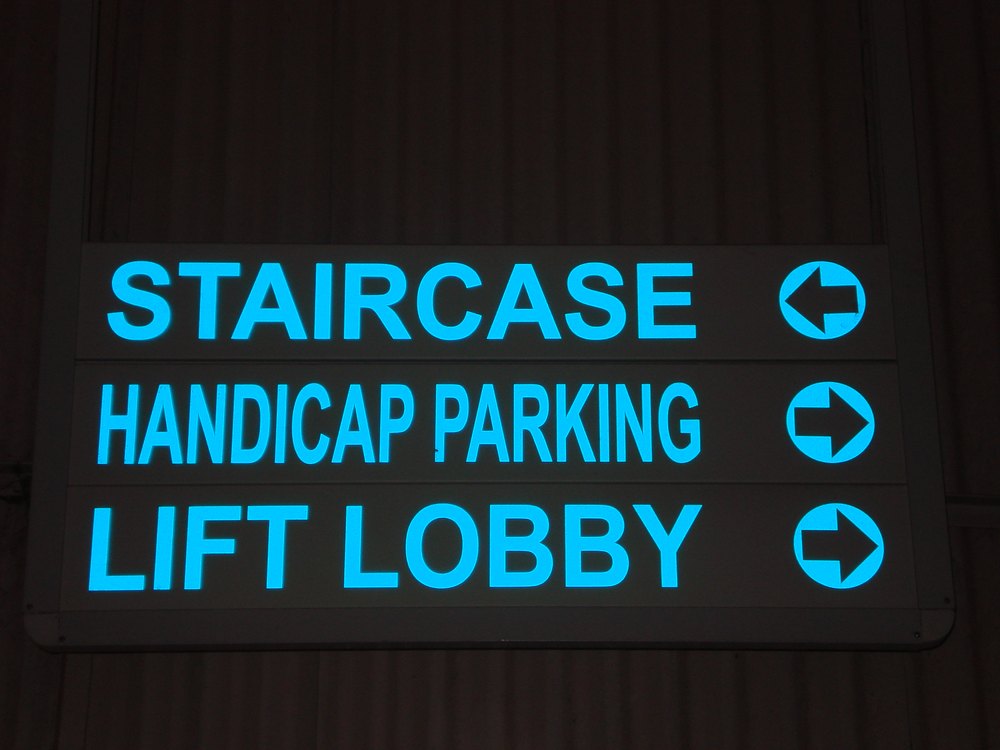 Glass Facade Sign