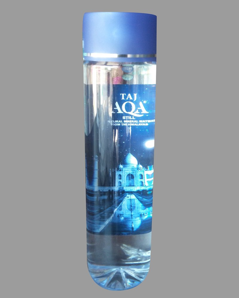 Transparent PET 1 Litre Taj Aqa Mineral Water Bottle, For Hotel And Party, Packaging Type: Boxes