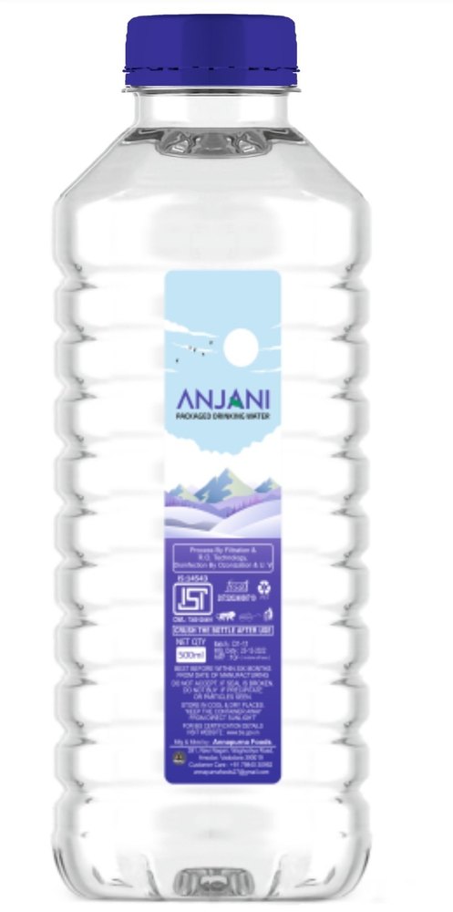 Bottles Transparent 500 Ml Packaged Mineral Water, For Domestic Use