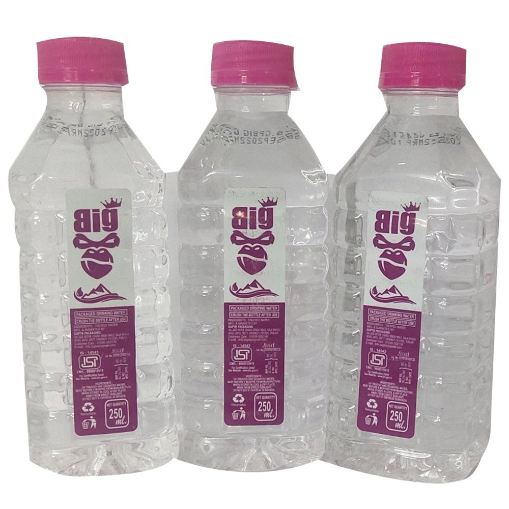 7.5 PET 250ml Big Packaged Drinking Water Bottle, For Home And Hotel