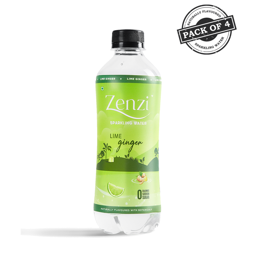 Zenzi Lime Ginger - Sparkling Water, Packaging Type: Pack Of 4