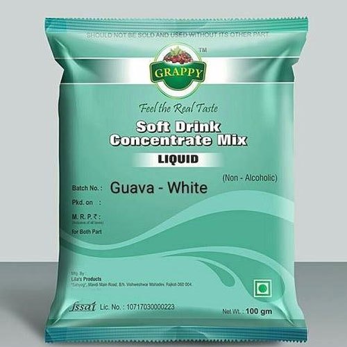 Grappy Guava White Soft Drink Concentrate Mix, Packaging Size: 100 g, Packaging Type: Pouches