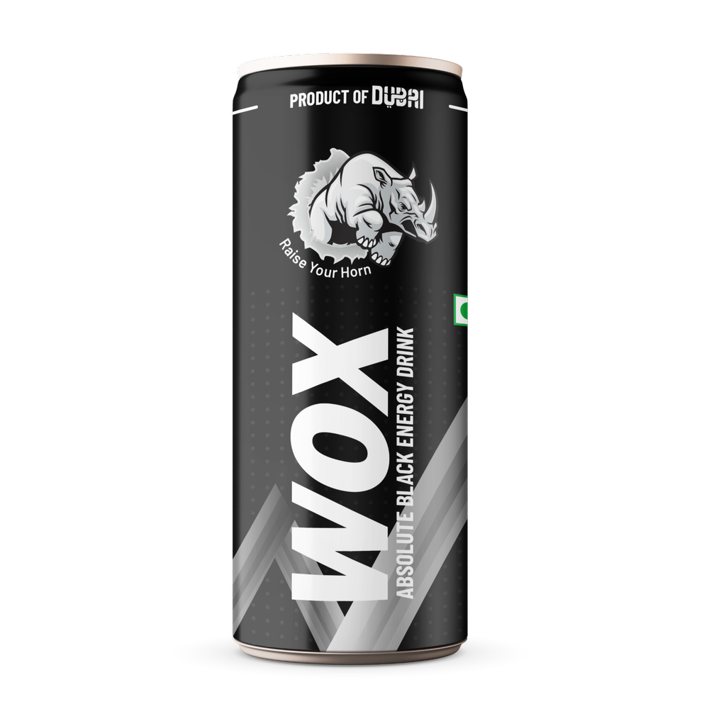 Wox Energy Drink Absolute Black Edition, Packaging Size: 250 ml