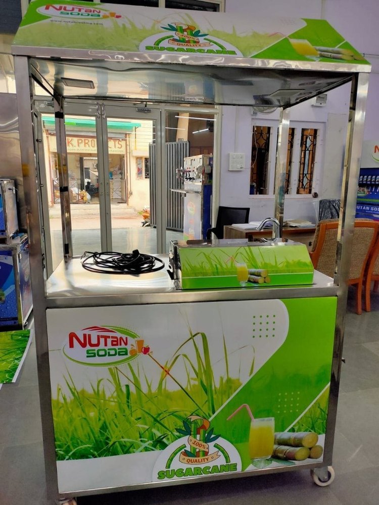 Electric Semi-Automatic Sugarcane Machine Trolly, Yield: 400 ml/kg