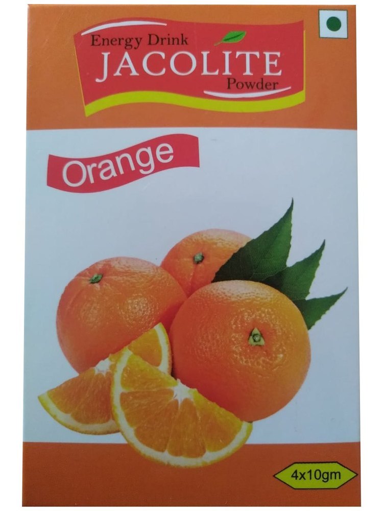 Jacolite Orange Energy Drink Powder, Packaging Size: 4 x 10g, Packaging Type: Box