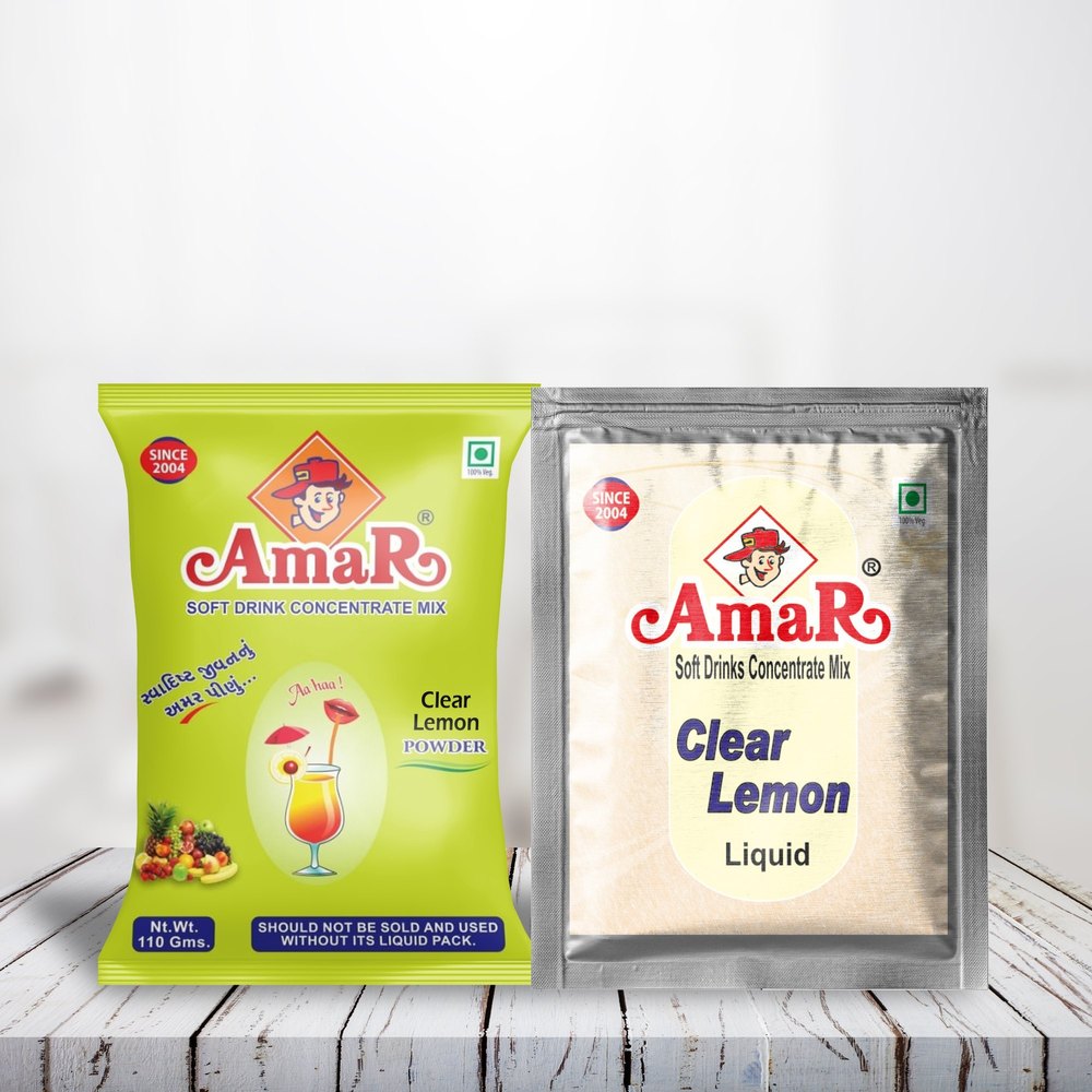 Amar Clear Lemon Soft Drink Concentrate Flavour