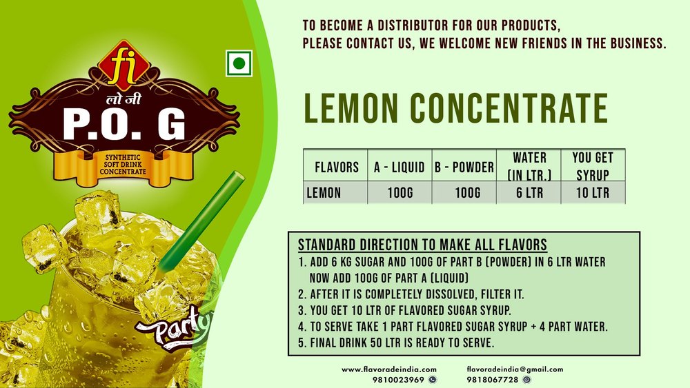 Lemon Concentrate Apollo Type, Packaging Type: Box, Packaging Size: Units