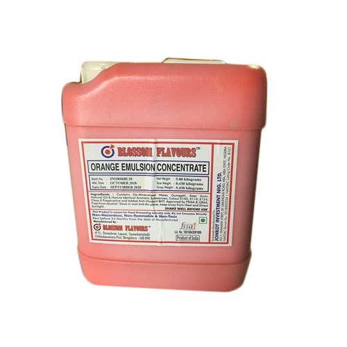 Orange Emulsion Concentrate, Packaging Size: 5 Kg, Liquid