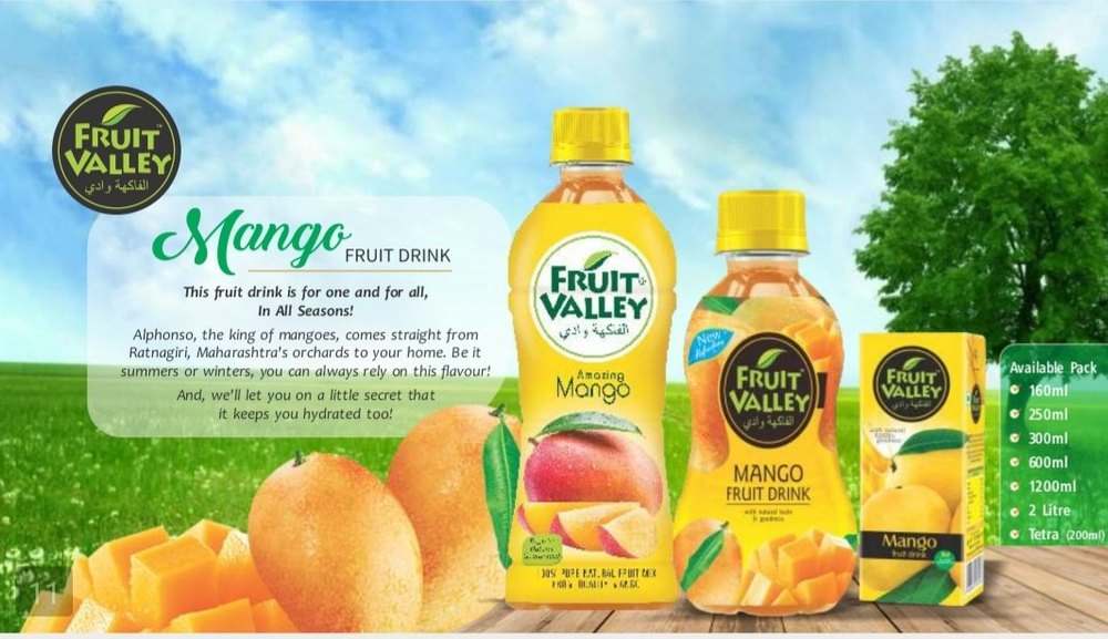 Yellow A Grade Mango Drinks, Carton, Packaging Size: 160 ml